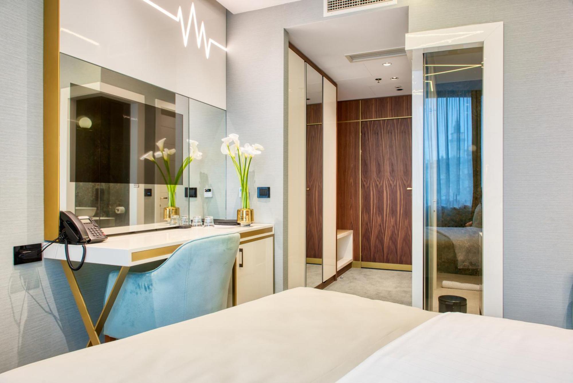 Hotel Pupin 노비사드 외부 사진 A room at the hotel